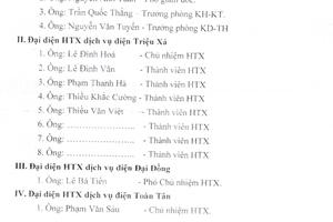 HTX Triệu Xá đã lấy lại được tiền hoàn trả vốn lưới điện hạ áp nông thôn