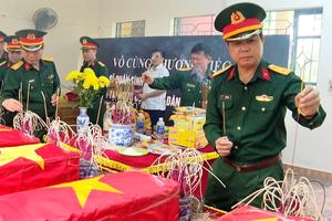 Tìm thấy 8 mộ hài cốt liệt sĩ tại nhà dân 