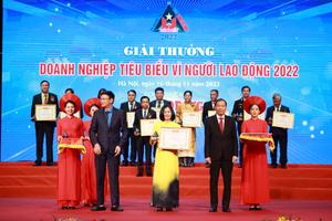 Ngân hàng Bắc Á tiếp tục nhận giải thưởng "Doanh nghiệp tiêu biểu vì Người lao động” năm 2022