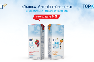 Tập đoàn TH ra mắt sản phẩm Sữa chua uống tiệt trùng TH true YOGURT TOPKID 180 ml 