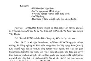 Phó Chủ tịch UBND tỉnh giao xác minh làm rõ nội dung phản ánh ở xã Phú Lâm