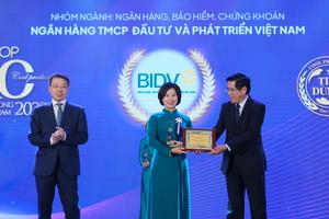 2 sản phẩm của BIDV nhận giải thưởng Tin Dùng Việt Nam 2022