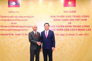 Việt Nam - Lào tăng cường trao đổi, chia sẻ kinh nghiệm công tác tuyên giáo
