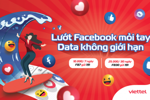 Viettel tung gói cước lướt Facebook không lo giá cước

