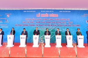 Thủ tướng dự khởi công 12 dự án thành phần đường cao tốc Bắc - Nam giai đoạn 2 