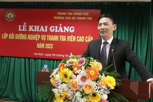 Khai giảng lớp bồi dưỡng nghiệp vụ thanh tra viên cao cấp năm 2023