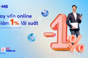 MB giảm lãi suất vay tới 1%/năm để hỗ trợ khách hàng doanh nghiệp