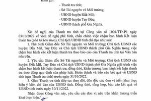 Sở Tài nguyên Môi trường “chây ì” ban hành kết luận thanh tra