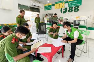 Công an kiểm tra 20 cơ sở của Công ty F88 tại tỉnh An Giang