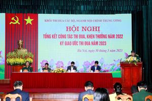 Khối Thi đua các bộ, ngành Nội chính Trung ương tổng kết công tác thi đua, khen thưởng năm 2022 