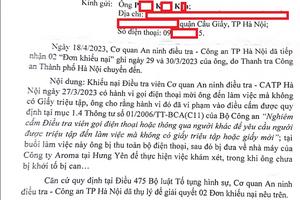 Thủ trưởng Cơ quan An ninh điều tra thụ lí giải quyết 02 đơn khiếu nại về vi phạm của điều tra viên