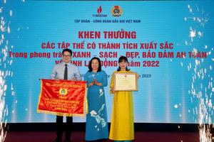 Công đoàn PV GAS được vinh danh tại Lễ phát động Tháng Công nhân năm 2023 của ngành Dầu khí