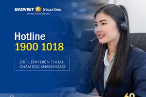 BVSC chính thức ra mắt Trung tâm Chăm sóc & phát triển khách hàng online cùng tổng đài CSKH 1900 1018