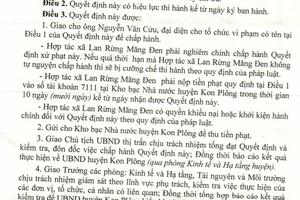 Xử phạt, truy thu hơn 200 triệu đồng, buộc khôi phục lại hiện trạng ban đầu