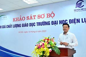 Khảo sát sơ bộ đánh giá chất lượng giáo dục chu kỳ 2 Trường Đại học Điện lực

