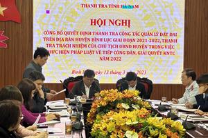 Hà Nam: Công tác thanh tra, kiểm tra đạt nhiều kết quả quan trọng