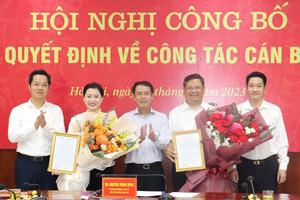 Hà Nội có tân Phó Giám đốc Sở Tài nguyên và Môi trường

