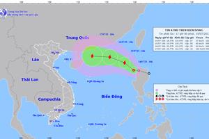 Áp thấp nhiệt đới vào Biển Đông, khả năng mạnh lên thành bão