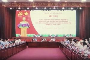 Phấn đấu hoàn thành các mục tiêu, chỉ tiêu nghị quyết đề ra