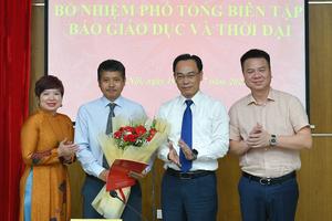 Ông Nguyễn Đức Tuân được bổ nhiệm chức Phó Tổng Biên tập Báo Giáo dục và Thời đại