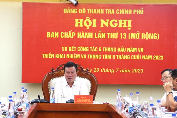 Đảng bộ Thanh tra Chính phủ sơ kết công tác 6 tháng đầu năm 2023