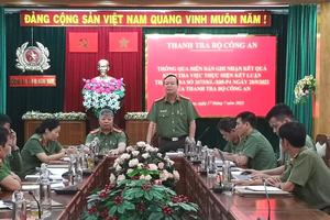 Công an tỉnh Kon Tum: Đã thực hiện nghiêm túc 11/11 kiến nghị thanh tra