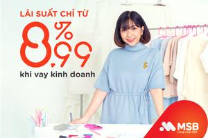 Chủ hộ kinh doanh có thể vay đến 20 tỷ đồng tại MSB với lãi suất ưu đãi 
