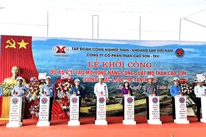 Khởi công Dự án cải tạo, mở rộng nâng công suất mỏ than Cao Sơn

