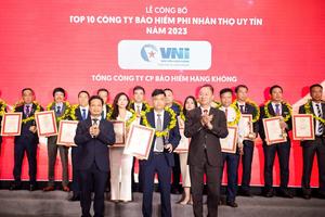 VNI vươn lên TOP 8 công ty bảo hiểm phi nhân thọ uy tín 2023