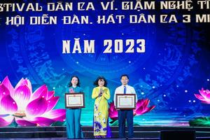 Bế mạc Festival dân ca Ví, Giặm Nghệ Tĩnh năm 2023