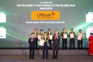 LPBank được vinh danh Top 50 Công ty đại chúng uy tín và hiệu quả năm 2023