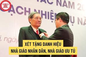 Thành lập Hội đồng cấp Nhà nước xét tặng danh hiệu "Nhà giáo Nhân dân", "Nhà giáo Ưu tú" lần thứ 16