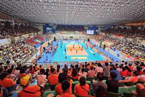 Chật kín khán giả xem Giải Bóng chuyền nữ quốc tế VTV Ferroli 2023