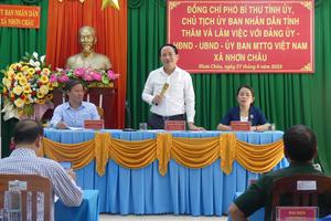 Bình Định: Định hướng phát triển du lịch, nâng cao đời sống người dân xã đảo Nhơn Châu
