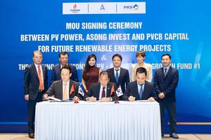 PV Power, Asong Invest và PVCB Capital ký kết Biên bản ghi nhớ hợp tác đầu tư trong ngành công nghiệp xanh Việt Nam