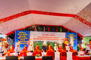 Khởi công dự án tuyến đường kết nối từ quốc lộ 19 đến Becamex VSIP Bình Định