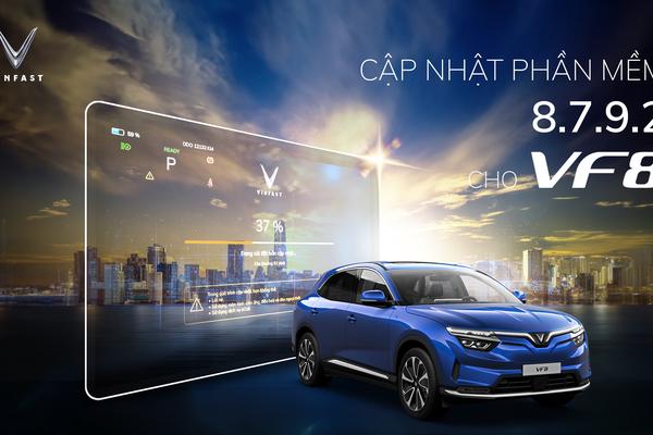 VinFast cập nhật phần mềm FRS 8.7.9.2 cho ô tô điện VF 8