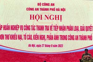 Công an Hà Nội tập huấn nghiệp vụ công tác thanh tra