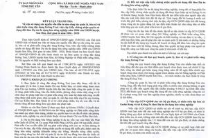Bài 2: Còn sai sót trong việc cấp giấy chứng nhận quyền sử dụng đất theo dự án đa dạng hóa nông nghiệp