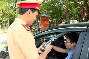 Hưng Yên lập các tổ kiểm tra nồng độ đối với cán bộ chiến sỹ trong lực lượng công an