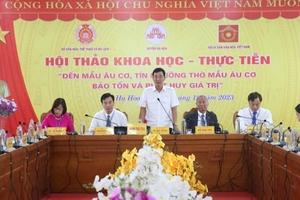 “Đền Mẫu Âu Cơ, tín ngưỡng thờ Mẫu Âu cơ - Bảo tồn và phát huy giá trị”