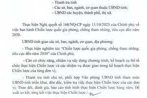 Đẩy mạnh phòng, chống tham nhũng, tiêu cực cả khu vực trong và ngoài Nhà nước