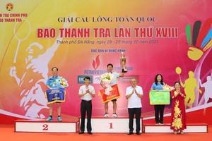 Giải Cầu lông toàn quốc Báo Thanh tra lần thứ 18 năm 2023 để lại nhiều dư âm tốt đẹp