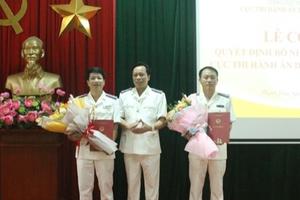 Công bố quyết định bổ nhiệm 2 Phó Cục trưởng Thi hành án dân sự tỉnh 