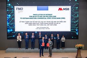 MSB nhận tài trợ 100 USD Ngân hàng Phát triển doanh nghiệp Hà Lan