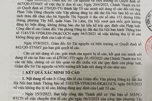 Về bài “Yêu cầu Giám đốc Sở TN&MT giải quyết đơn tố cáo”: Nội dung công dân tố cáo là đúng