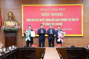 Tỉnh ủy Thái Bình có tân Chánh Văn phòng, Phó Chánh Văn phòng  

