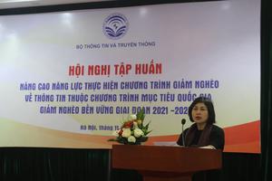 Tập huấn nâng cao kỹ năng, năng lực thực hiện chương trình giảm nghèo về thông tin