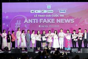 Trao giải cuộc thi Anti Fake News, lan tỏa thông điệp "Tinternet - nâng cao ý thức người dùng mạng tại Việt Nam"

