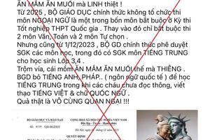 Cảnh báo xuyên tạc về quyết định phê duyệt sách giáo khoa tiếng Trung​ Quốc lớp 3, lớp 4